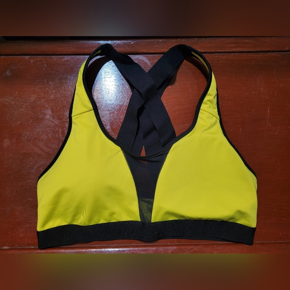 La Senza yellow racer back sports bra size L - Picture 1 of 4